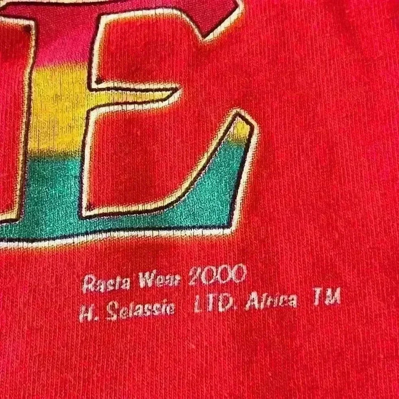 Vintage Rasta Reggae Rap T-Shirt XL King Selassie Bob Marley Sizzla Buju banton - Picture 7 of 11